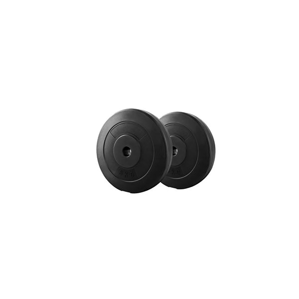 2 Pcs 5Kg Barbell Weight Plates Standard Home Gym Exercise Rubber