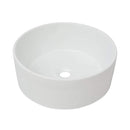 Basin Round Ceramic White 40 x 15 Cm