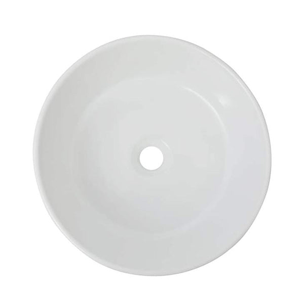 Basin Round Ceramic White 40 x 15 Cm