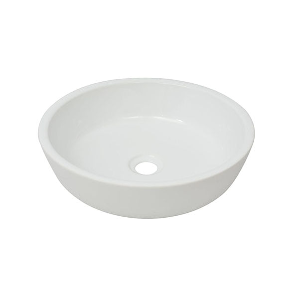 Basin Round Ceramic White 42 X 12 Cm
