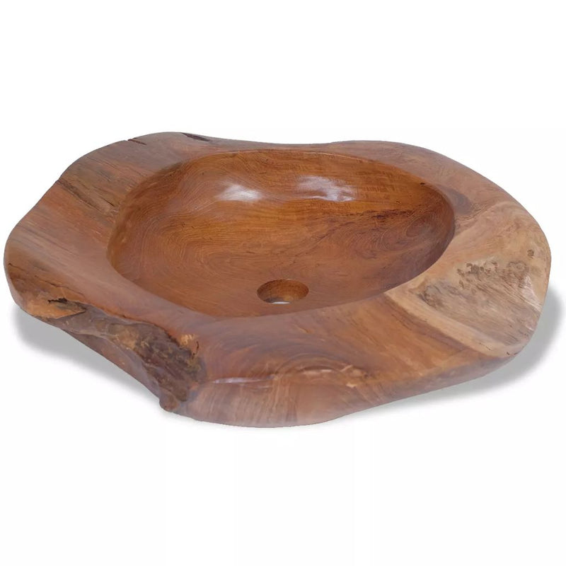 Basin Solid Teak 45 Cm