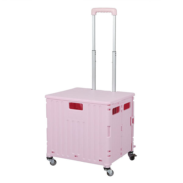 Folding Shopping Trolley Cart Portable Rolling Grocery Basket Wheel