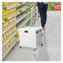 Folding Shopping Trolley Cart Portable Rolling Grocery Basket Wheel