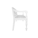 Batavia Bench Solid Mahogany Wood White 123 Cm