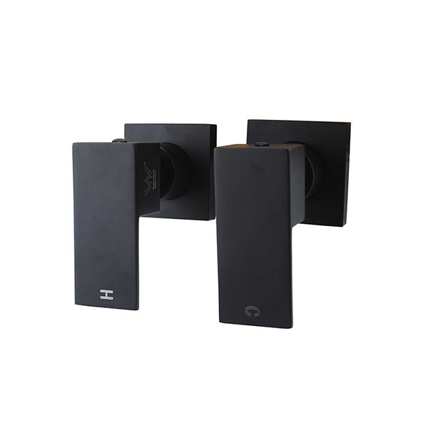 Black Shower Taps Hot And Cold Wall Bathroom Tap Basin Faucet