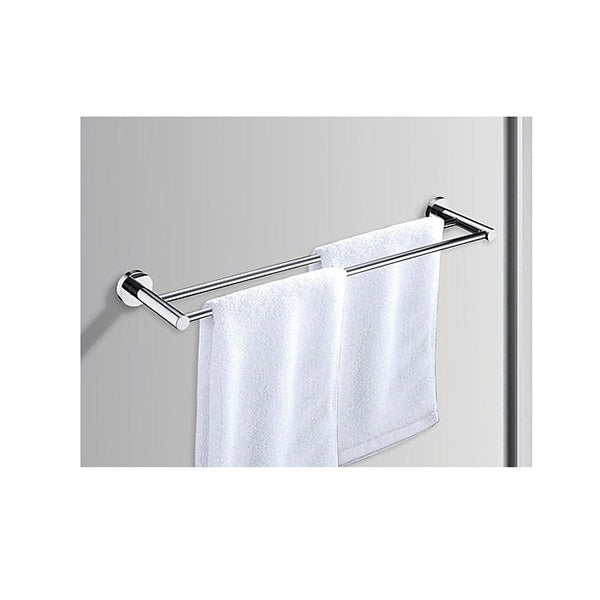 Bathroom Double Classic Chrome Towel Bar Rail