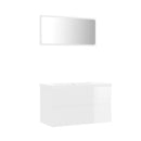 High Gloss White Bathroom Furniture Set