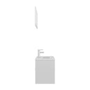Bathroom Furniture Set High Gloss White Chipboard