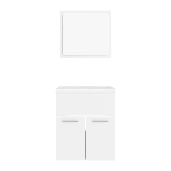 Bathroom Furniture Set White Chipboard