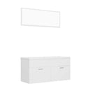 Bathroom Chipboard White Furniture Set