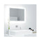 Led Bathroom Mirror High Gloss White Cm Chipboard