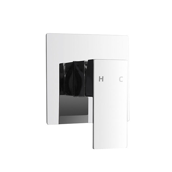 Bathroom Shower Mixer Tap Hot Cold Basin Shower Mixer Square Chrome