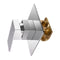 Bathroom Shower Mixer Tap Hot Cold Basin Shower Mixer Square Chrome