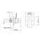Bathroom Shower Mixer Tap Hot Cold Basin Shower Mixer Square Chrome