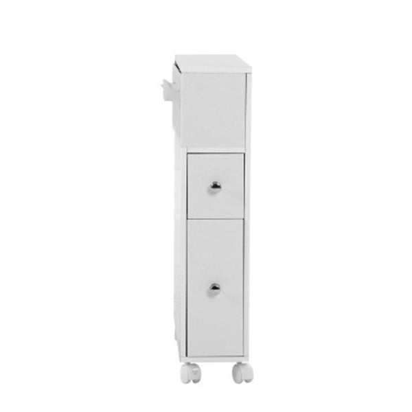 Bathroom Toilet Cabinet Caddy Holder Drawer Basket With Wheels