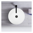 35X35Cm Bathroom Sink Hand Wash Bowl Ceramic Basin Round Gloss White