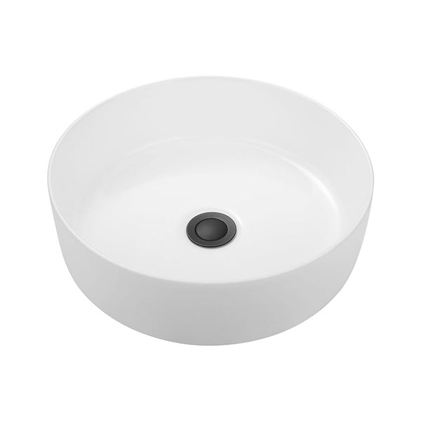 35X35Cm Bathroom Sink Hand Wash Bowl Ceramic Basin Round Gloss White