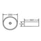 35X35Cm Bathroom Sink Hand Wash Bowl Ceramic Basin Round Gloss White