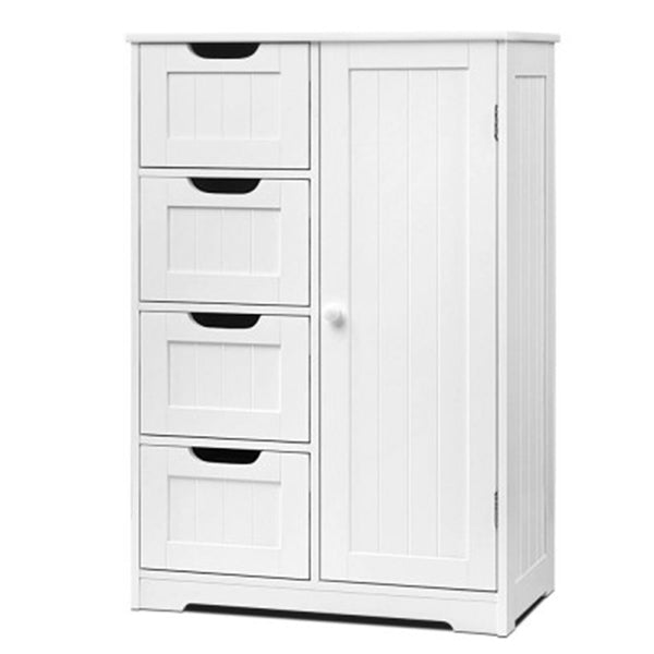 Bathroom Tallboy Storage Cabinet White