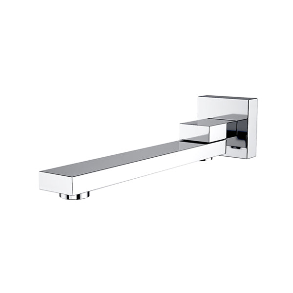 Bathroom Chrome Bathtub Spout Basin Square Wall 180 Degree Swivel