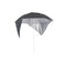 Beach Umbrella With Side Walls Anthracite 215 Cm