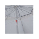Beach Umbrella With Side Walls Sand 215 Cm