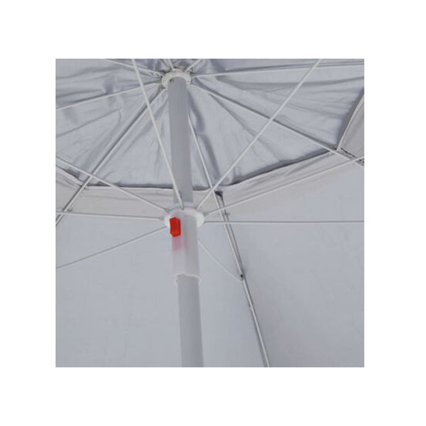 Beach Umbrella With Side Walls Sand 215 Cm