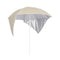 Beach Umbrella With Side Walls Sand 215 Cm