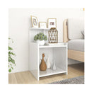 Bed Cabinets 2 Pcs High Gloss White 40 X 35 X 60 Cm Chipboard