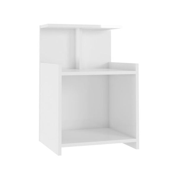 Bed Cabinets 2 Pcs High Gloss White 40 X 35 X 60 Cm Chipboard