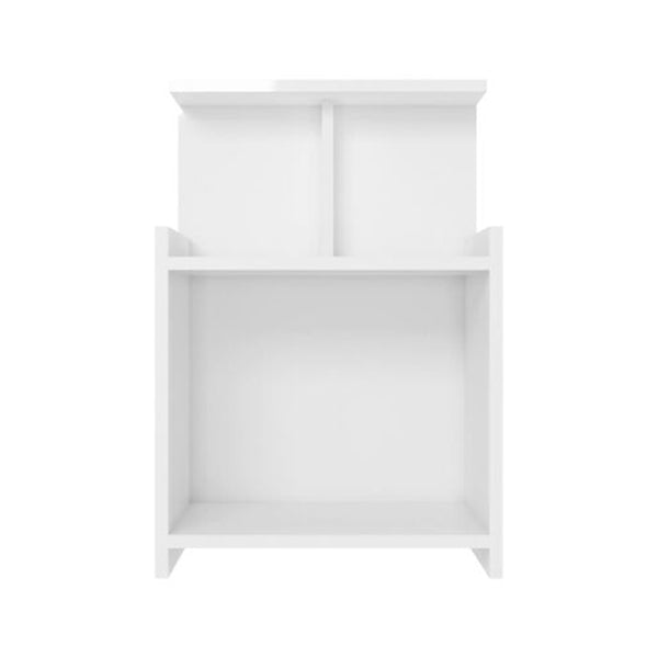 Bed Cabinets 2 Pcs High Gloss White 40 X 35 X 60 Cm Chipboard