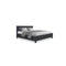Bed Frame Base Mattress Fabric Wooden Charcoal