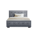 Bed Frame King Single Size Gas Lift Base With Storage Mattress Fabric