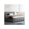 Bed Frame King Single Size Gas Lift Base With Storage Mattress Fabric