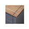 Bedside Cabinet Grey 46 X 40 X 57 Cm Pinewood Panama Range
