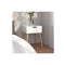 Bedside Cabinet High Gloss White 40 X 40 X 56 Cm Engineered Wood