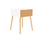 Bedside Cabinet High Gloss White 40 X 40 X 56 Cm Engineered Wood