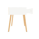 Bedside Cabinet High Gloss White 40 X 40 X 56 Cm Engineered Wood