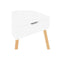 Bedside Cabinet High Gloss White 40 X 40 X 56 Cm Engineered Wood