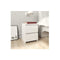 Bedside Cabinet High Gloss White Chipboard