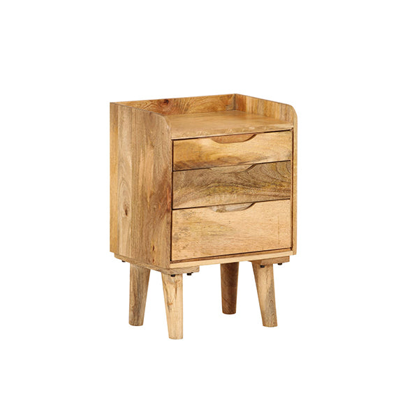 Bedside Cabinet Solid Mango Wood