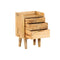 Bedside Cabinet Solid Mango Wood
