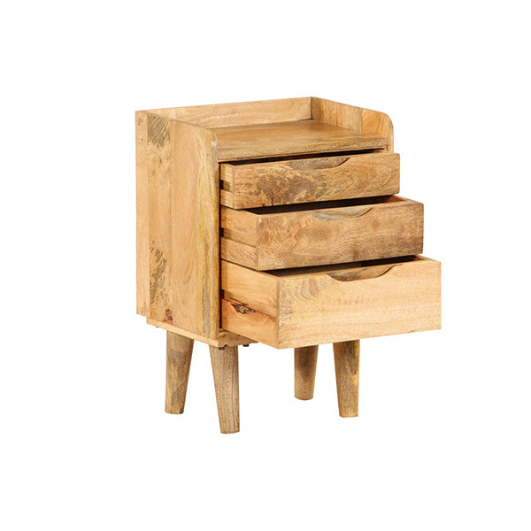 Bedside Cabinet Solid Mango Wood