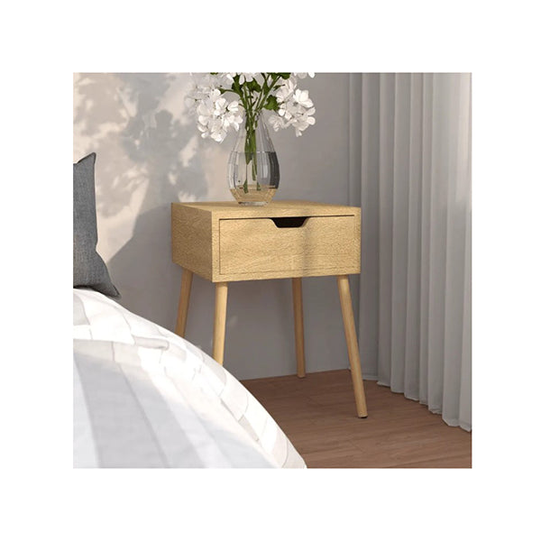 Bedside Cabinet Sonoma Oak 40 X 40 X 56 Cm Chipboard