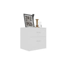 Bedside Cabinet White 40 X 30 X 40 Cm Engineered Wood