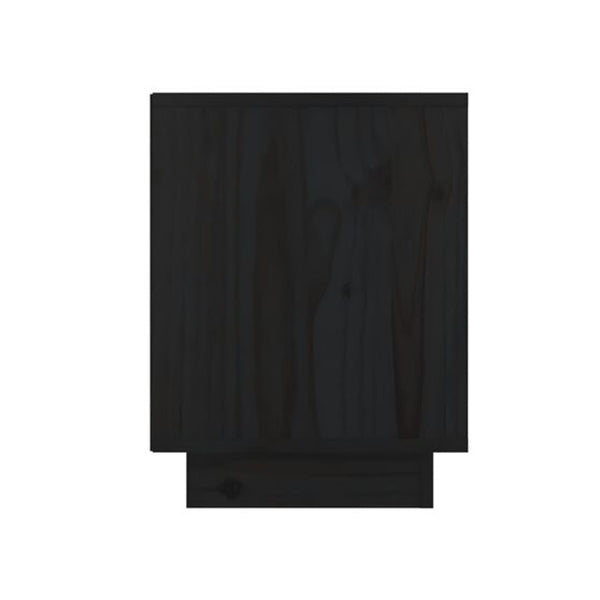 Bedside Cabinets 2 Pcs Black 40 X 30 X 40 Cm Solid Wood Pine