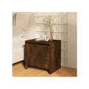 Bedside Cabinets 2 Pcs Smoked Oak Engineered Wood