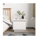 Bedside Cabinets 2 Pcs White 35 X 34 X32 Cm Solid Wood Pine
