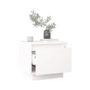 Bedside Cabinets 2 Pcs White 35 X 34 X32 Cm Solid Wood Pine