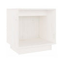 Bedside Cabinets 2 Pcs White 40 X 30 X 40 Cm Solid Wood Pine